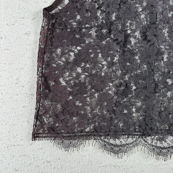 50s Frederick’s of Hollywood Black Sheer Cotton Lace Tank Top Small‎ Burlesque - Picture 9 of 16